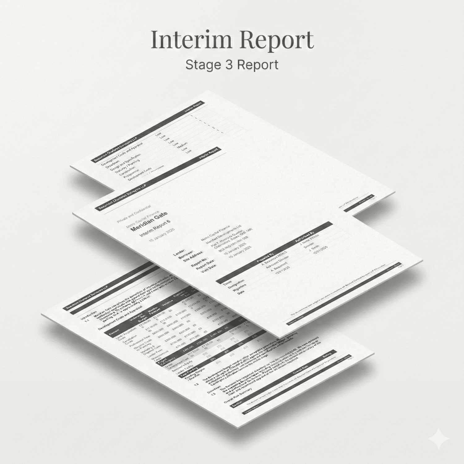 Interim Report — 3D exploded axonometric view